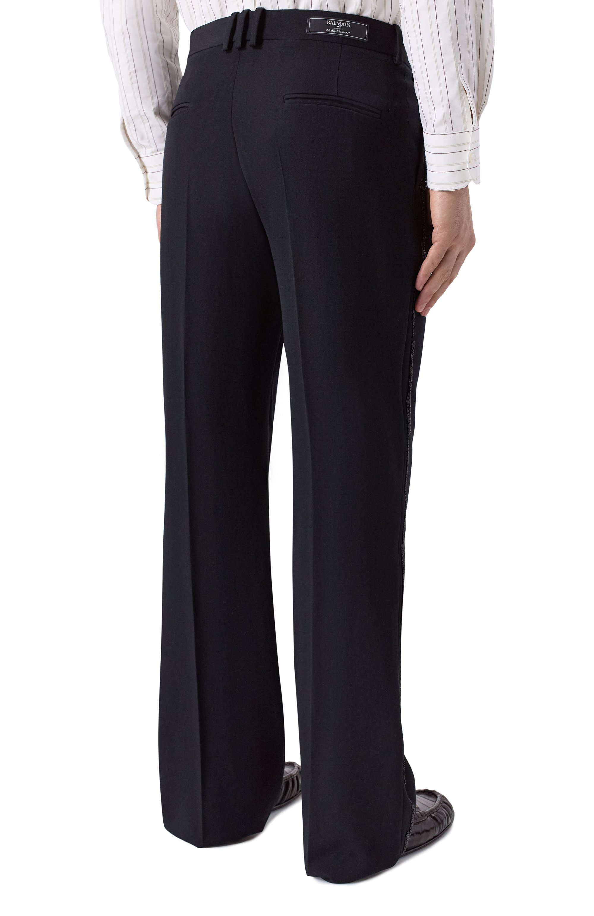 Шерстяные брюки BALMAIN, арт. GH1P0131/PD31, фото 4