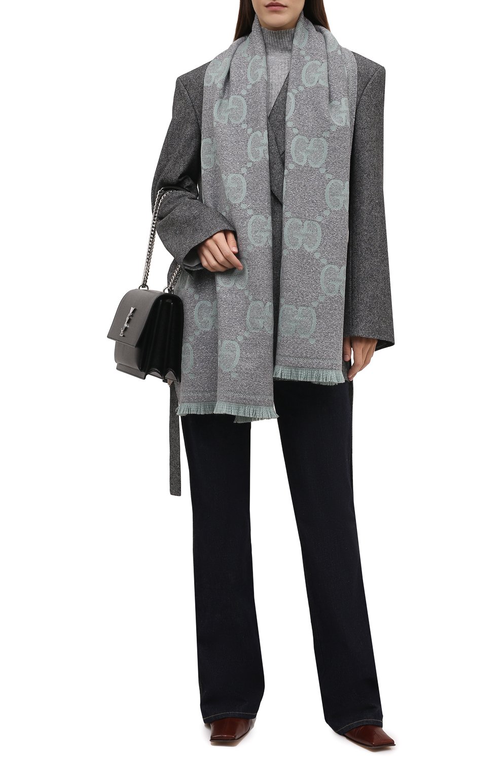 Шерстяной шарф GUCCI, арт. 598993/3GC15, фото 2