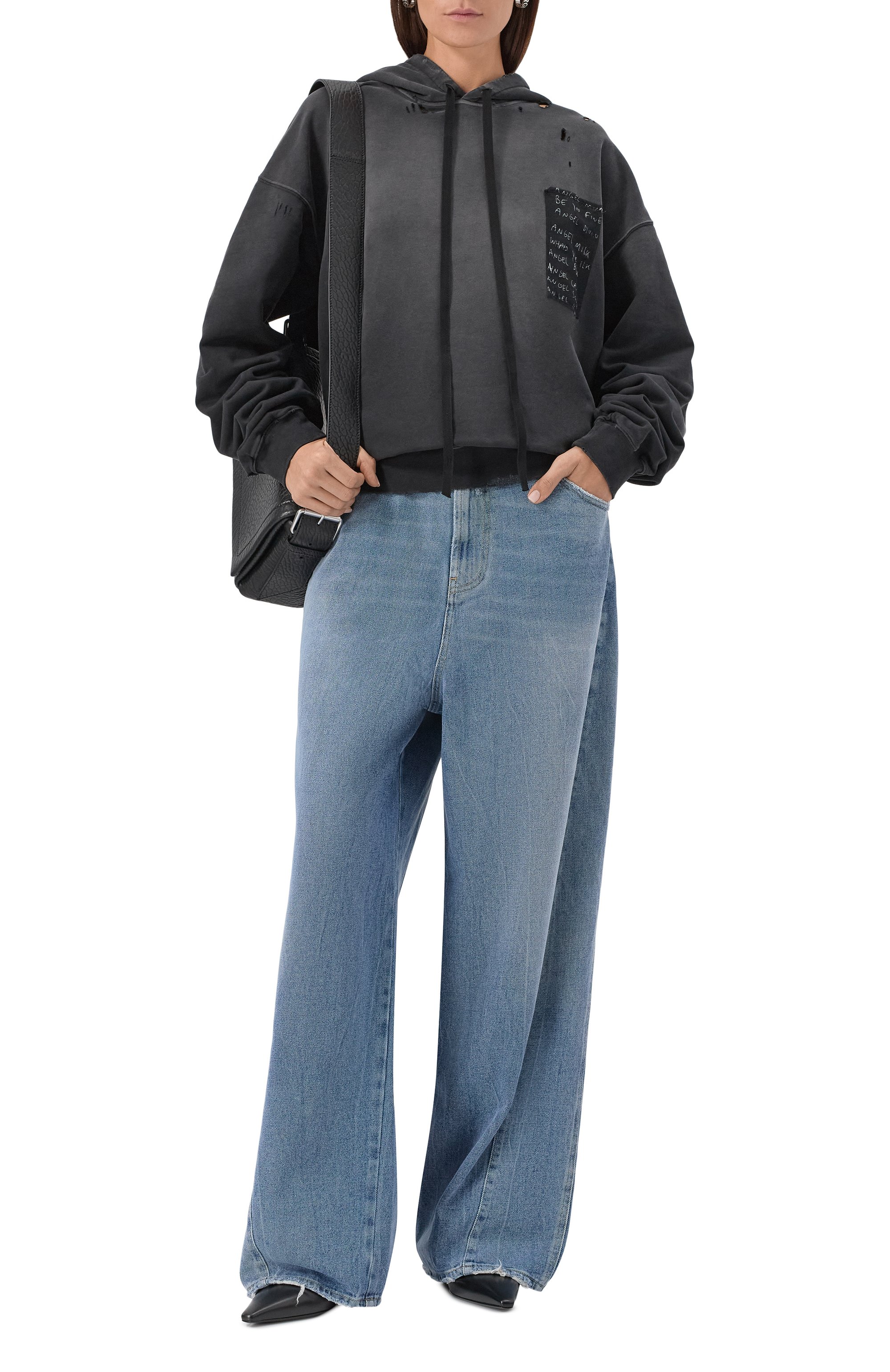 Хлопковое худи ANN DEMEULEMEESTER, арт. B0013229/FA639, фото 2