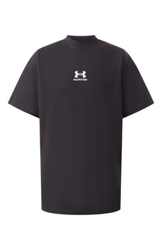 Мужского хлопковая футболка balenciaga х under armour BALENCIAGA черного цвета, арт. 787349/TRVB7 | Фото 1 (Стили: Кэжуэл; Принт: Без принта; Нос: Не проставлено; Региональные ограничения белый список (Axapta Mercury): Не проставлено; Женское Кросс-КТ: Футболка-одежда; Материал внешний: Хлопок)