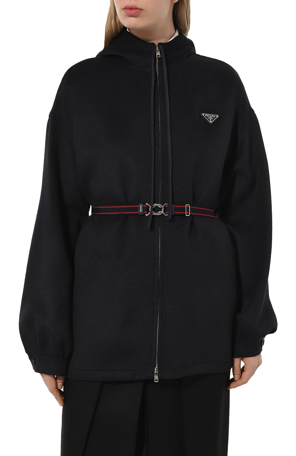 Шерстяная куртка PRADA черного цвета по цене 415000 руб., арт. P656MH-1CRU-F0G4F-201, фото 3 Шерстяная куртка PRADA, арт. P656MH-1CRU-F0G4F-201, фото 3