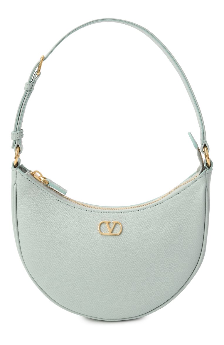 Женская сумка vlogo signature mini VALENTINO светло-голубого цвета, арт. 6W2P0AK3/SNP | Фото 1 (Материал: Натуральная кожа; Размер: mini; Автоматизация ТО: Проставлено; Автоматизация состава: Проставлено)