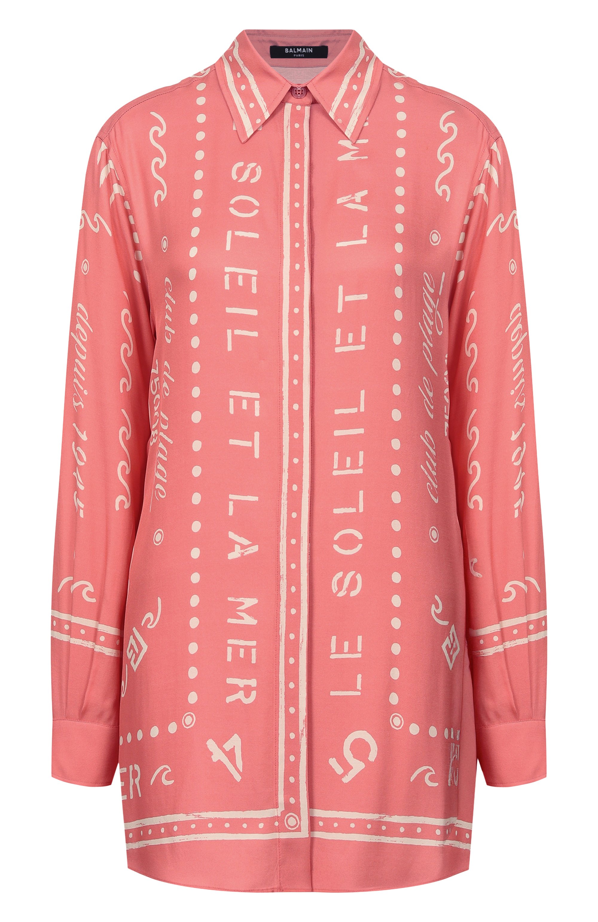 Рубашка из вискозы BALMAIN, арт. GF0HS435/VI92, фото 1
