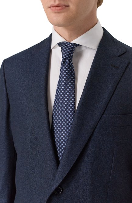 Мужской шелковый галстук CANALI, арт. 18/HJ04410
