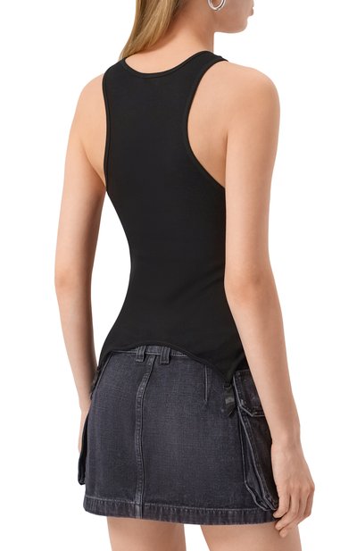 Хлопковая майка KIKI DE MONTPARNASSE черного цвета по цене 38600 руб., арт. C002TP002, фото 4 Хлопковая майка KIKI DE MONTPARNASSE, арт. C002TP002, фото 4