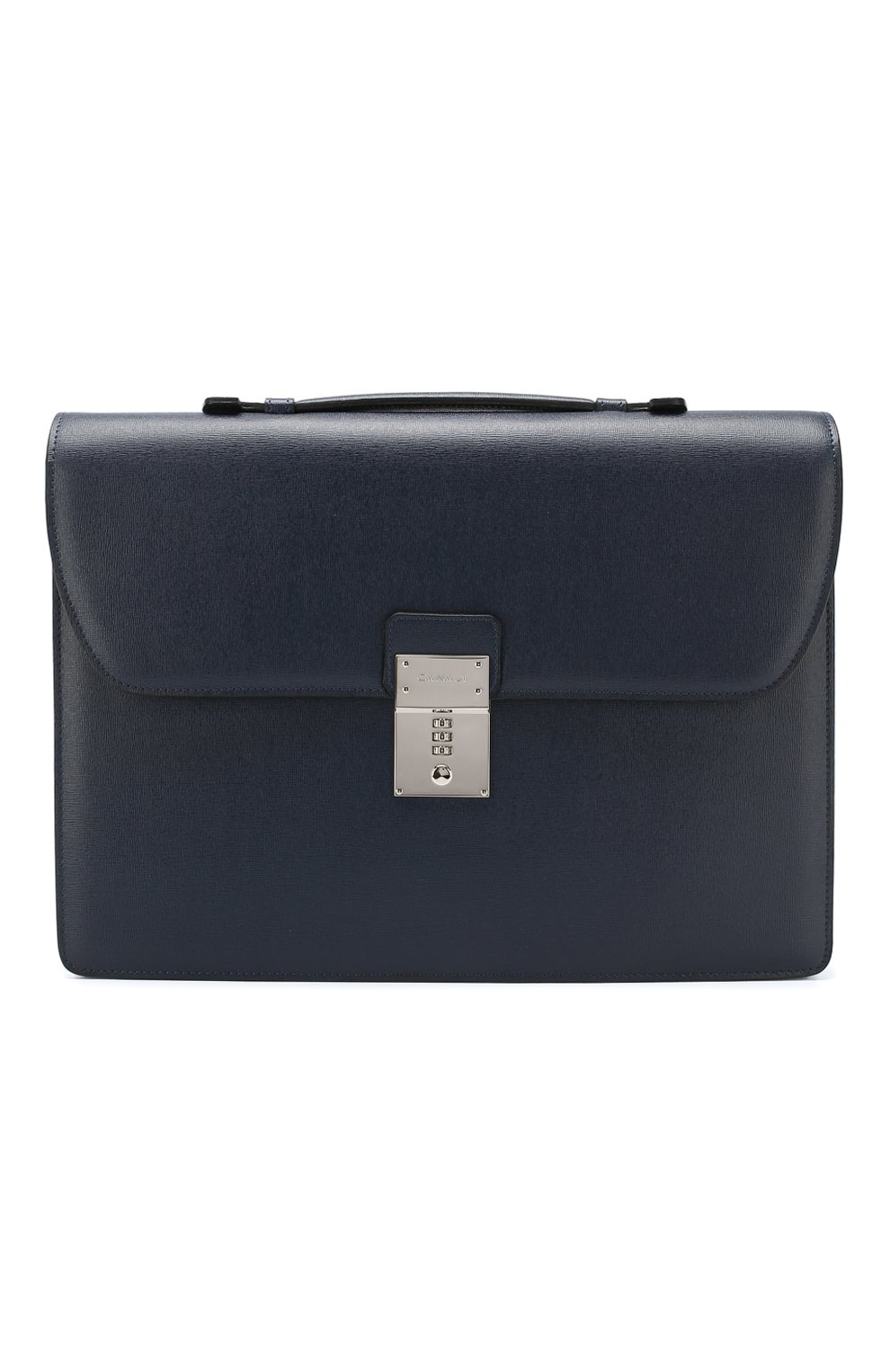 Кожаный портфель stuoia CANALI темно-синего цвета по цене 99500 руб., арт. P325340/NA00053, фото 1 Кожаный портфель stuoia CANALI, арт. P325340/NA00053, фото 1
