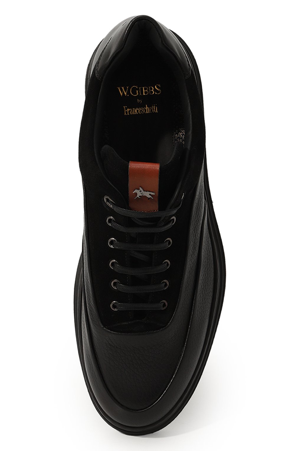 Кожаные кеды W.GIBBS, арт. 0325003/PIPER/VEL0UR W00LEN, фото 6