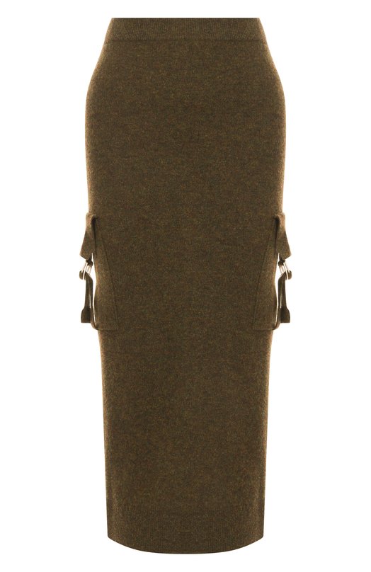Шерстяная юбка Blumarine 2G272A Хаки 2G272A