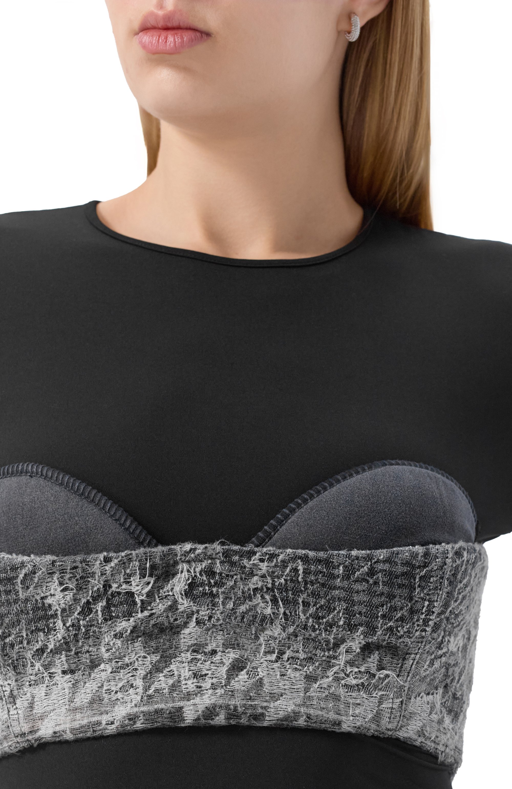 Хлопковый топ-корсет DIESEL, арт. A21512/0CEBN, фото 5