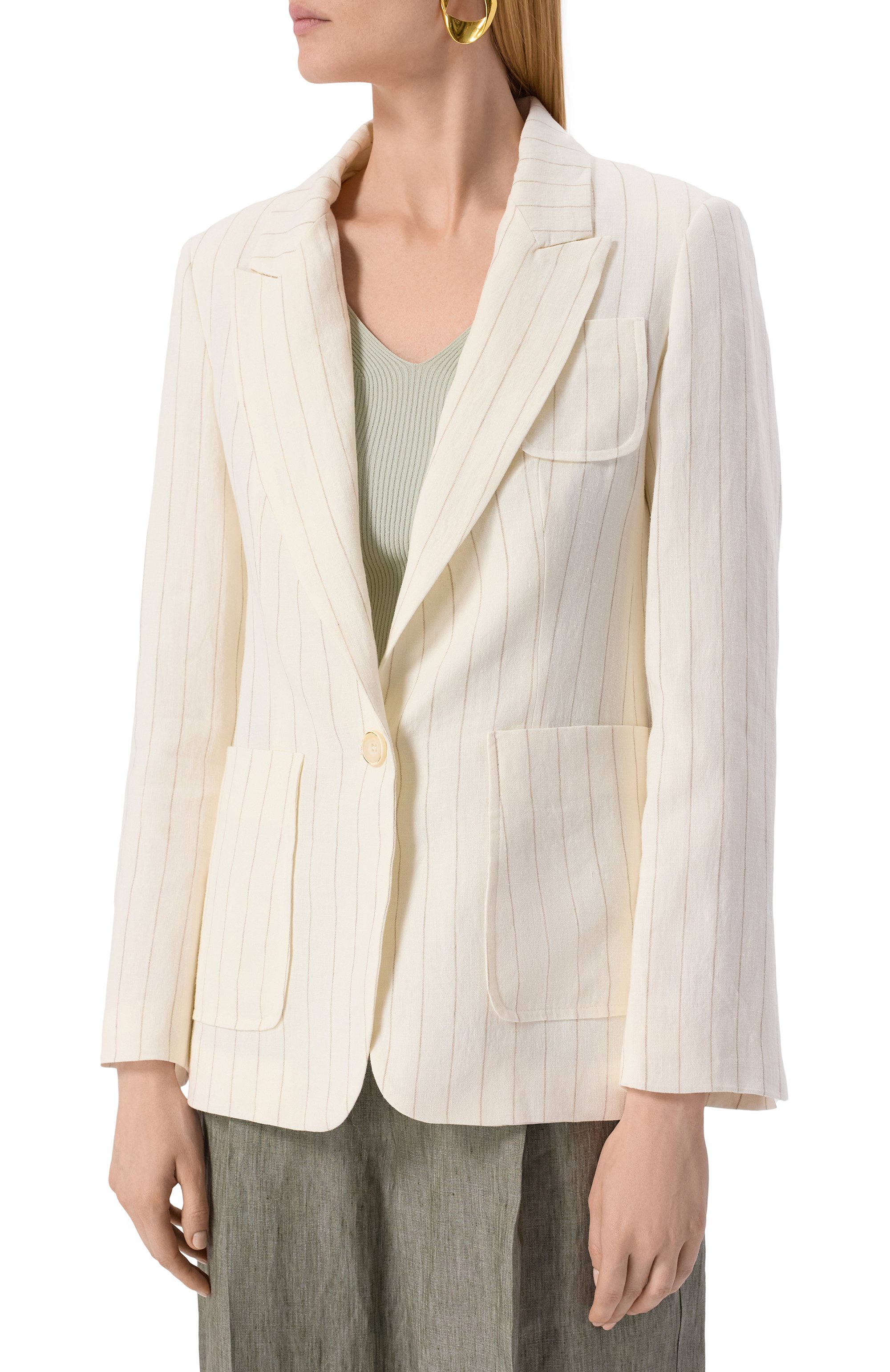 Льняной жакет FORTE DEI MARMI COUTURE, арт. 25SF5414, фото 3