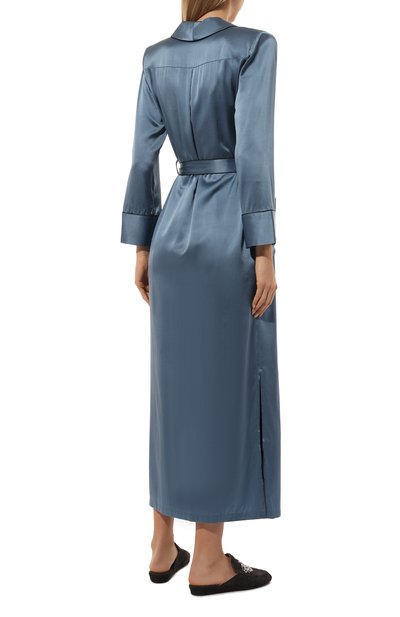 Халат из шелка и вискозы MARJOLAINE, арт. 6VAL2201, фото 4