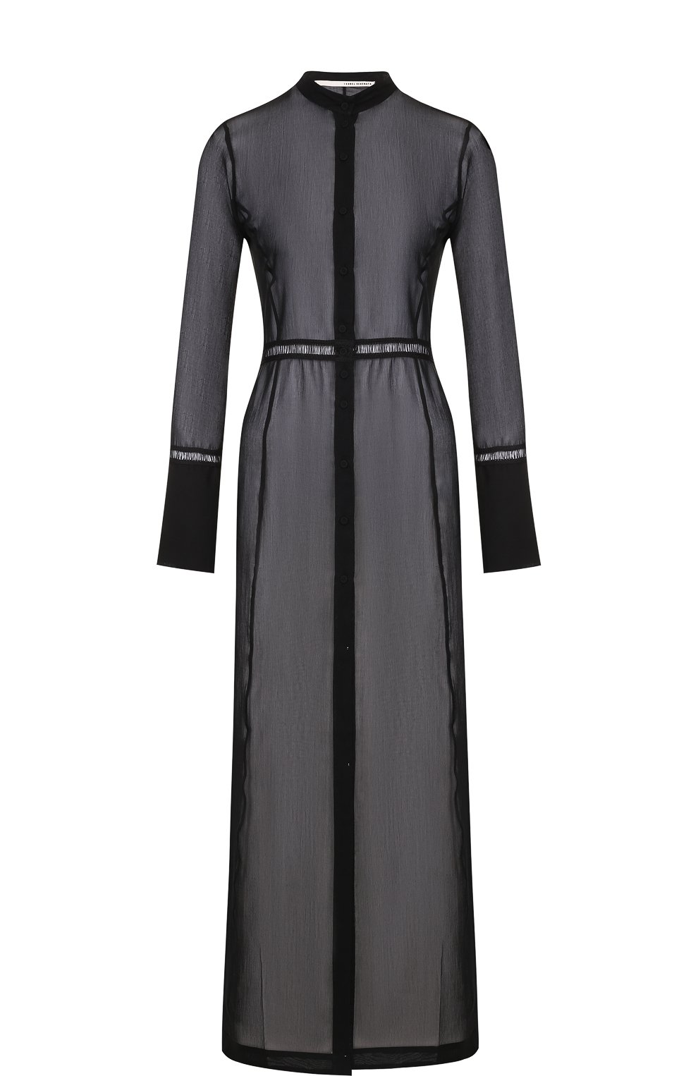 Полупрозрачное платье-рубашка из смеси хлопка и шелка ISABEL BENENATO, арт. WW15S18, фото 1