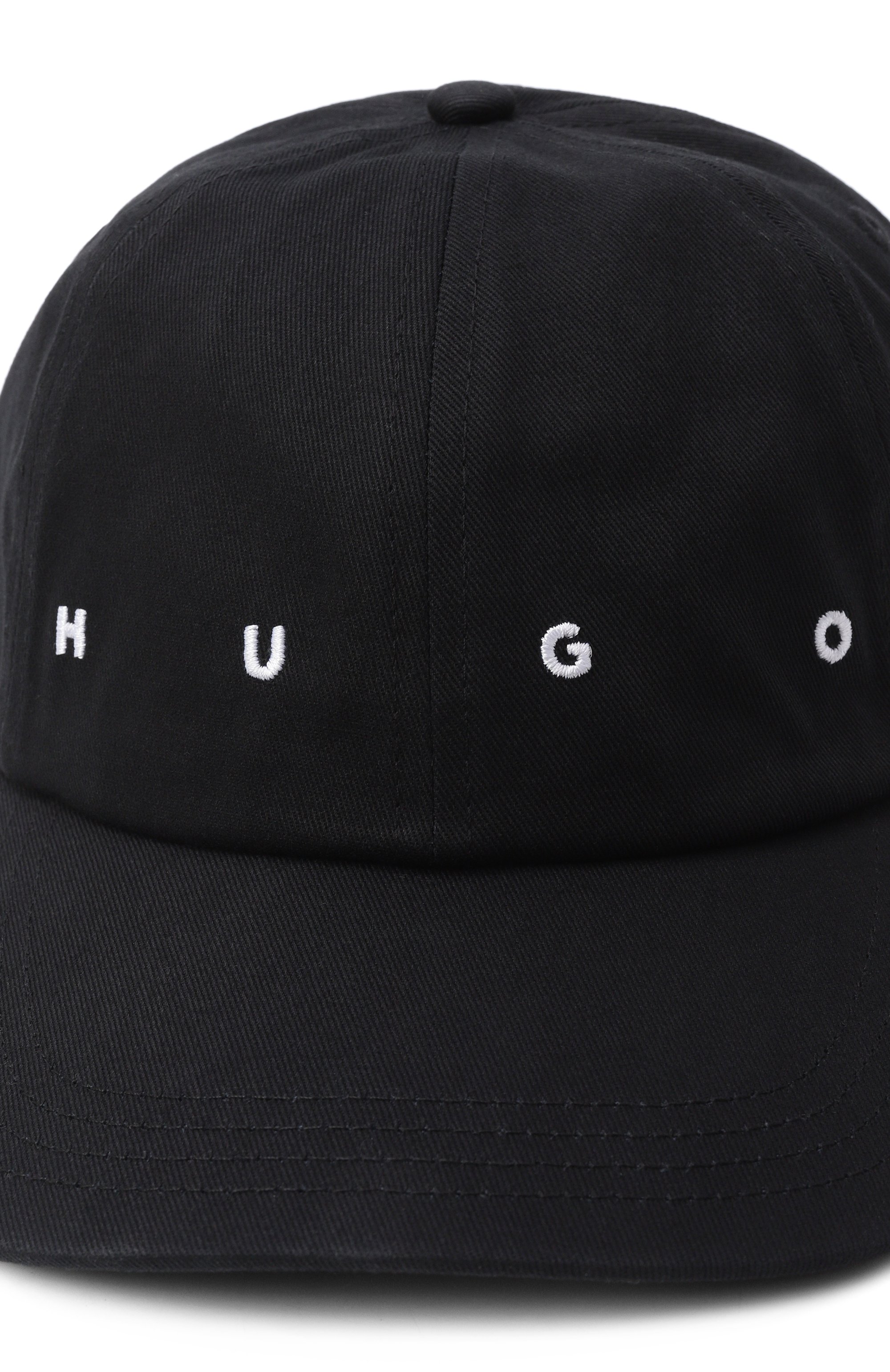 Хлопковая бейсболка HUGO черного цвета по цене 6195 руб., арт. 50555757, фото 3 Хлопковая бейсболка HUGO, арт. 50555757, фото 3