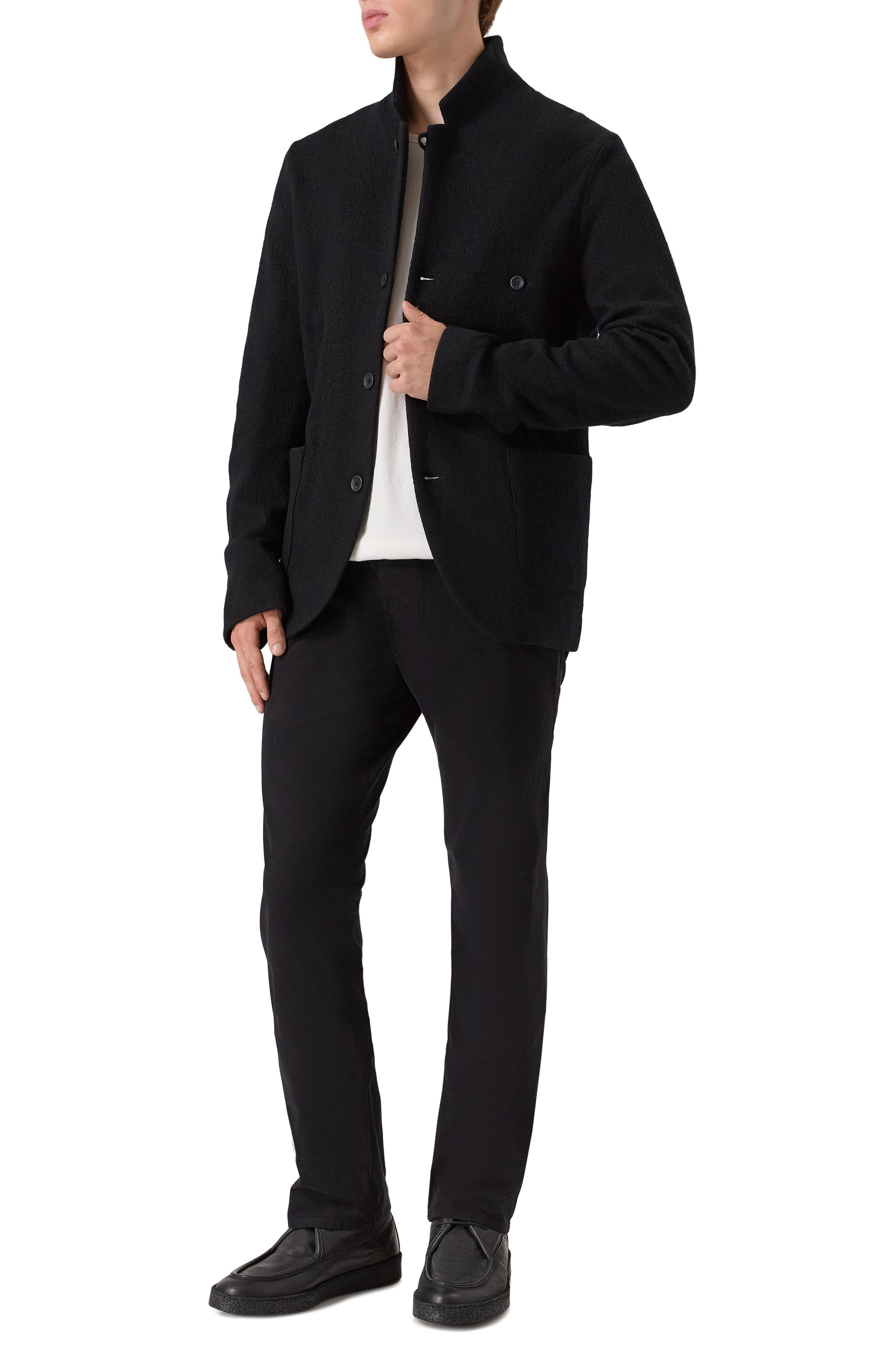 Шерстяной пиджак HANNES ROETHER черного цвета по цене 68450 руб., арт. J0P32PE.502, фото 2 Шерстяной пиджак HANNES ROETHER, арт. J0P32PE.502, фото 2