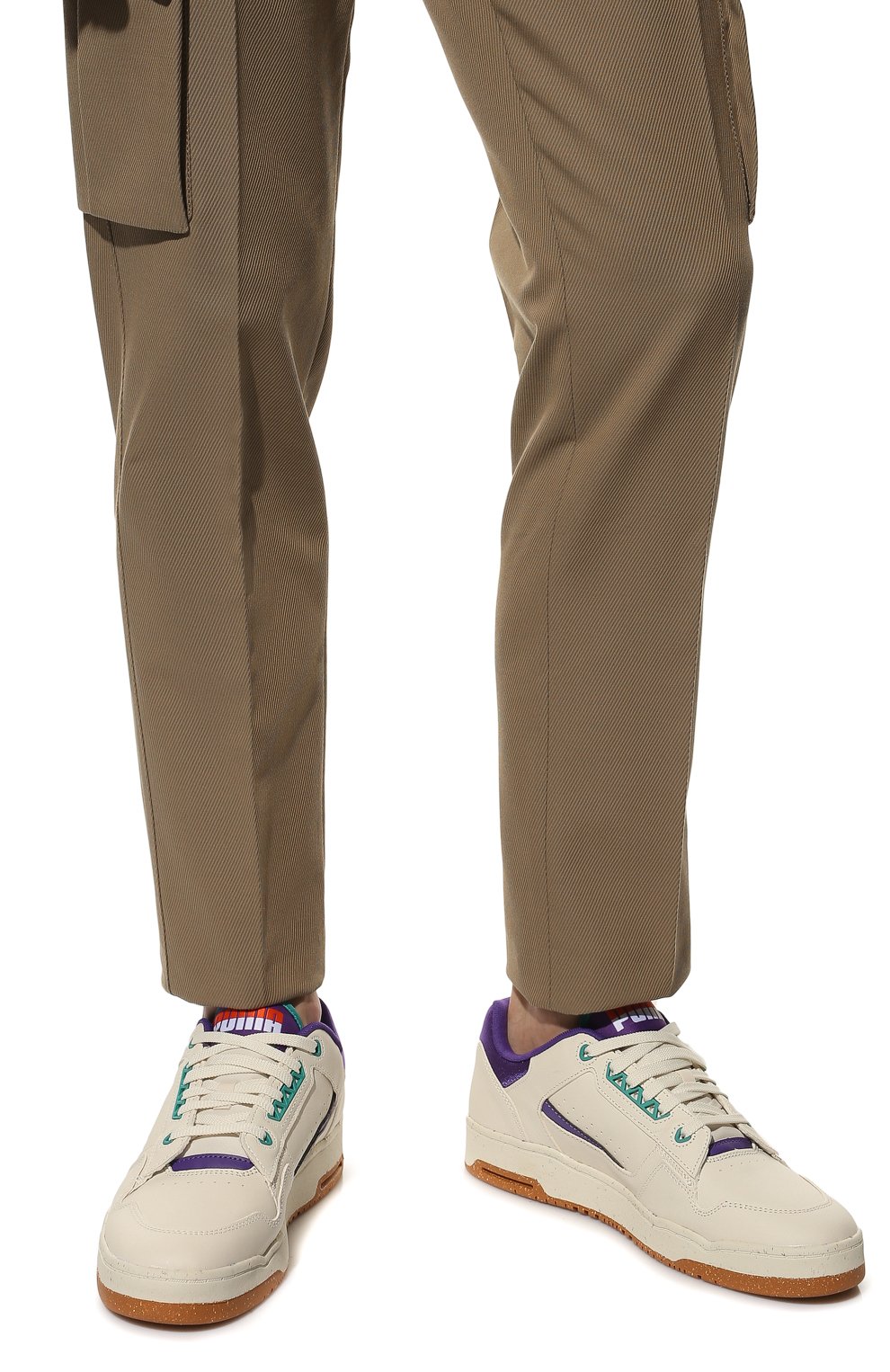 Кожаные кеды puma x butter goods slipstream lo PUMA кремового цвета по цене 19200 руб., арт. 38415601, фото 3 Кожаные кеды puma x butter goods slipstream lo PUMA, арт. 38415601, фото 3