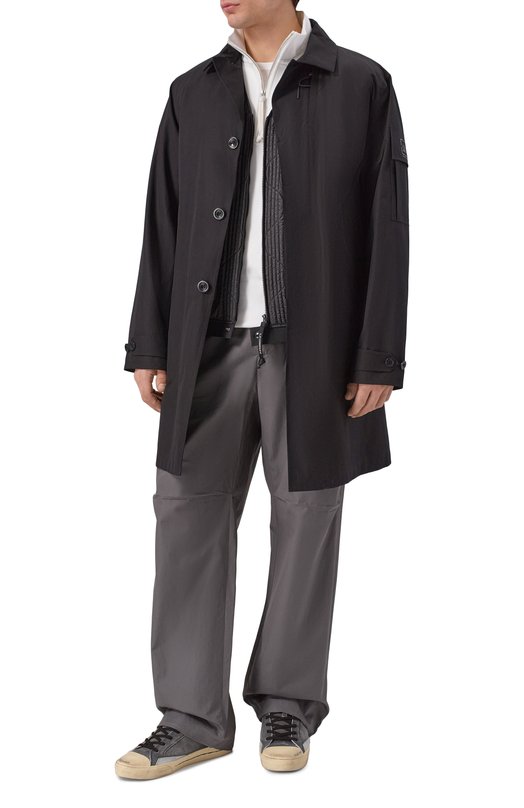 Хлопковый плащ C.P. Company 20CL0W004A/110542A Чёрный  20CL0W004A/110542A Фото 2