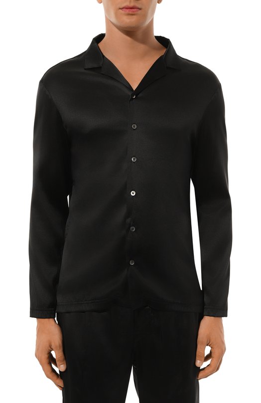 Шелковая сорочка Kiton UNWM010K0749D Чёрный  UNWM010K0749D Фото 3