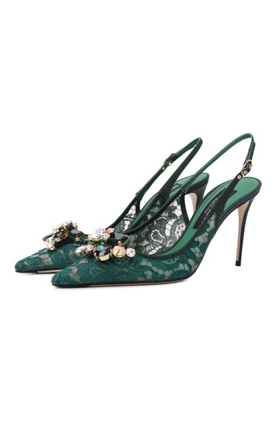 Женские текстильные туфли rainbow 90 DOLCE & GABBANA, арт. CG0712/AQ074