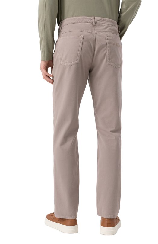 Хлопковые брюки Zilli KZMN01M0320VPLA00 Бежевый  KZMN01M0320VPLA00 Фото 4