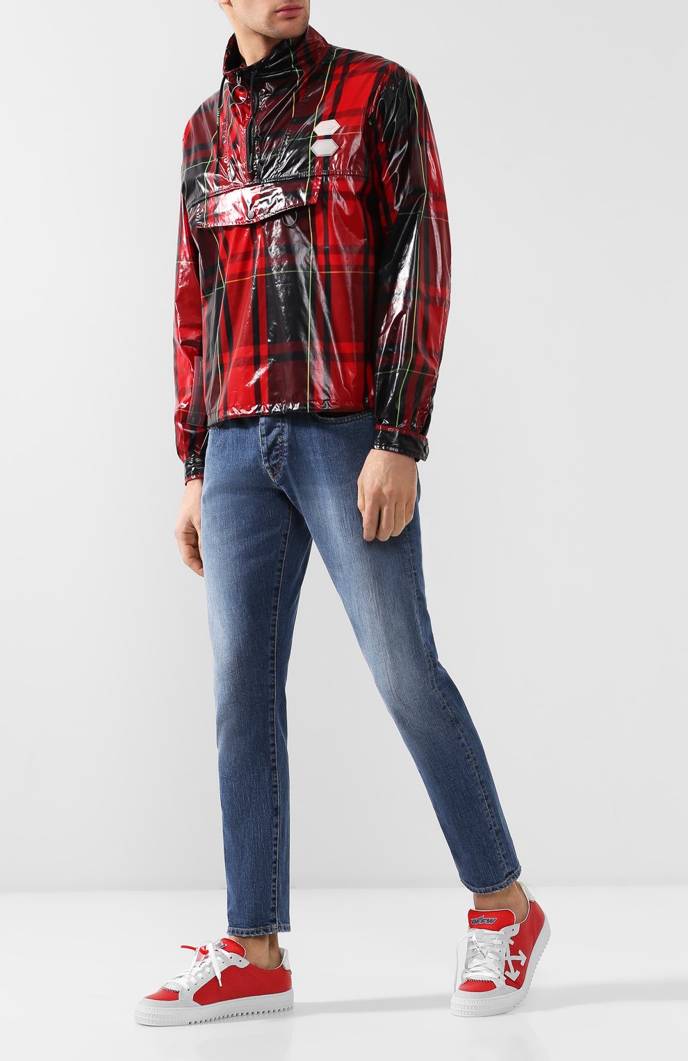 Комбинированные кеды OFF-WHITE, арт. 0MIA112R19B270012001, фото 2