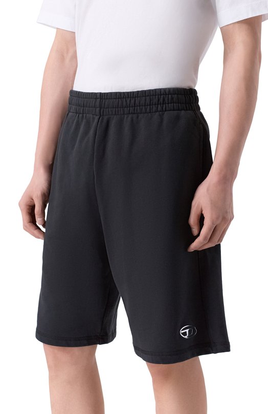 Хлопковые шорты Diesel A21795/0BKBW Чёрный  A21795/0BKBW Фото 3