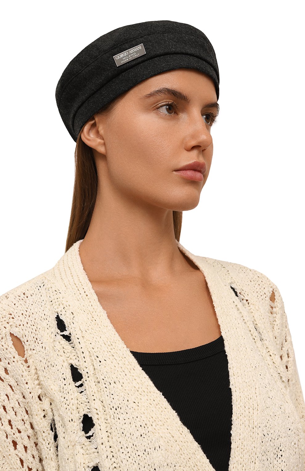 Берет из шерсти и кашемира GIORGIO ARMANI, арт. 797434/4F501, фото 2