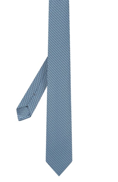 Шелковый галстук ZEGNA голубого цвета по цене 28350 руб., арт. Z2E10T/18S, фото 2 Шелковый галстук ZEGNA, арт. Z2E10T/18S, фото 2