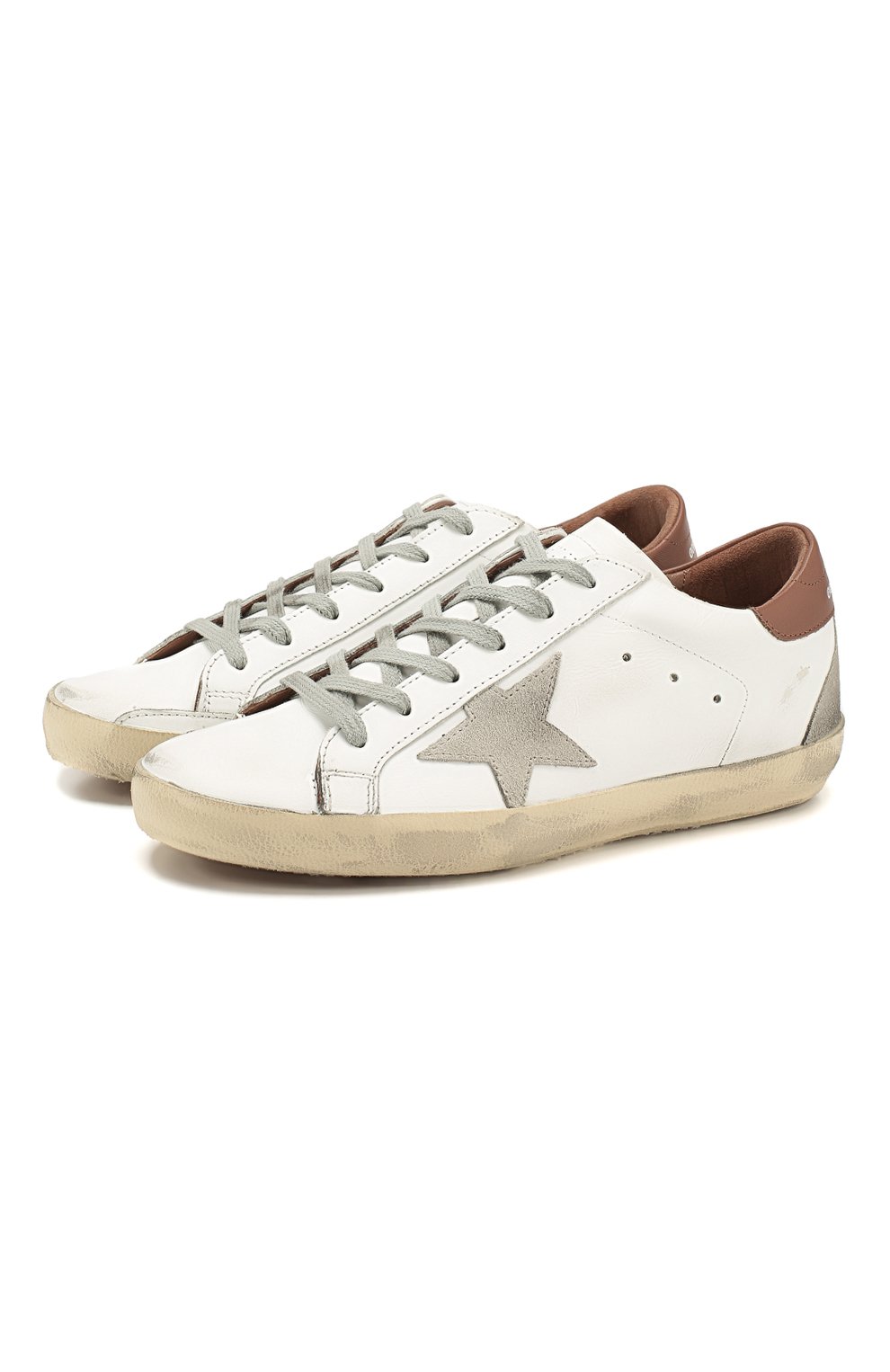Кожаные кеды superstar GOLDEN GOOSE DELUXE BRAND, арт. G34WS590.N94, фото 1