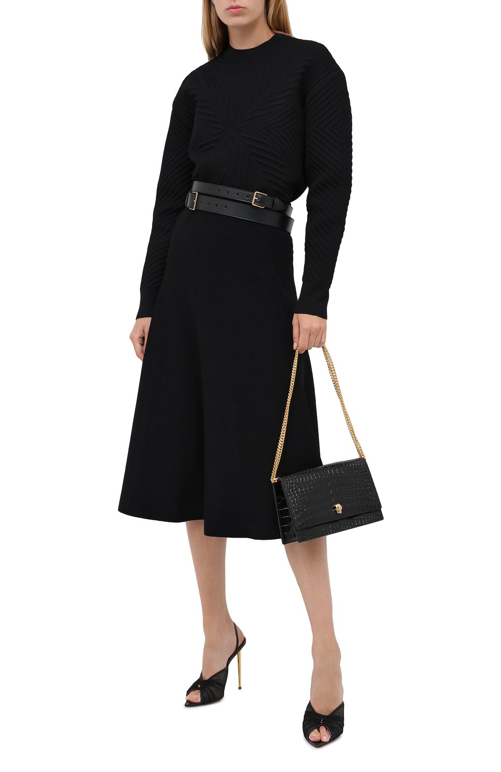 Свитшот из шерсти и вискозы ALEXANDER MCQUEEN, арт. 641894/Q1ARM, фото 3