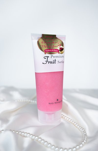 Скраб-щербет для тела с солью тихого океана малиной и медом (500g) ENHEL BEAUTY, арт. 4512442006237, фото 4