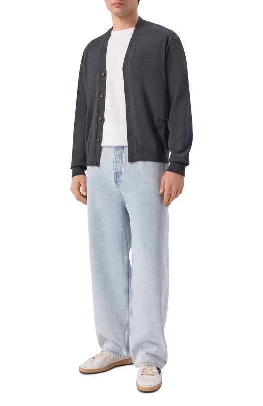 Шерстяной кардиган Jacquemus 26ECDM00585/AK00299 Серый  26ECDM00585/AK00299 Фото 2