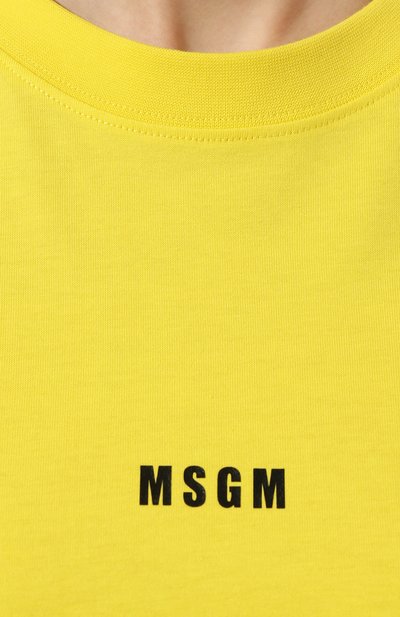 Хлопковая футболка MSGM, арт. 3442MDM500/237002, фото 5