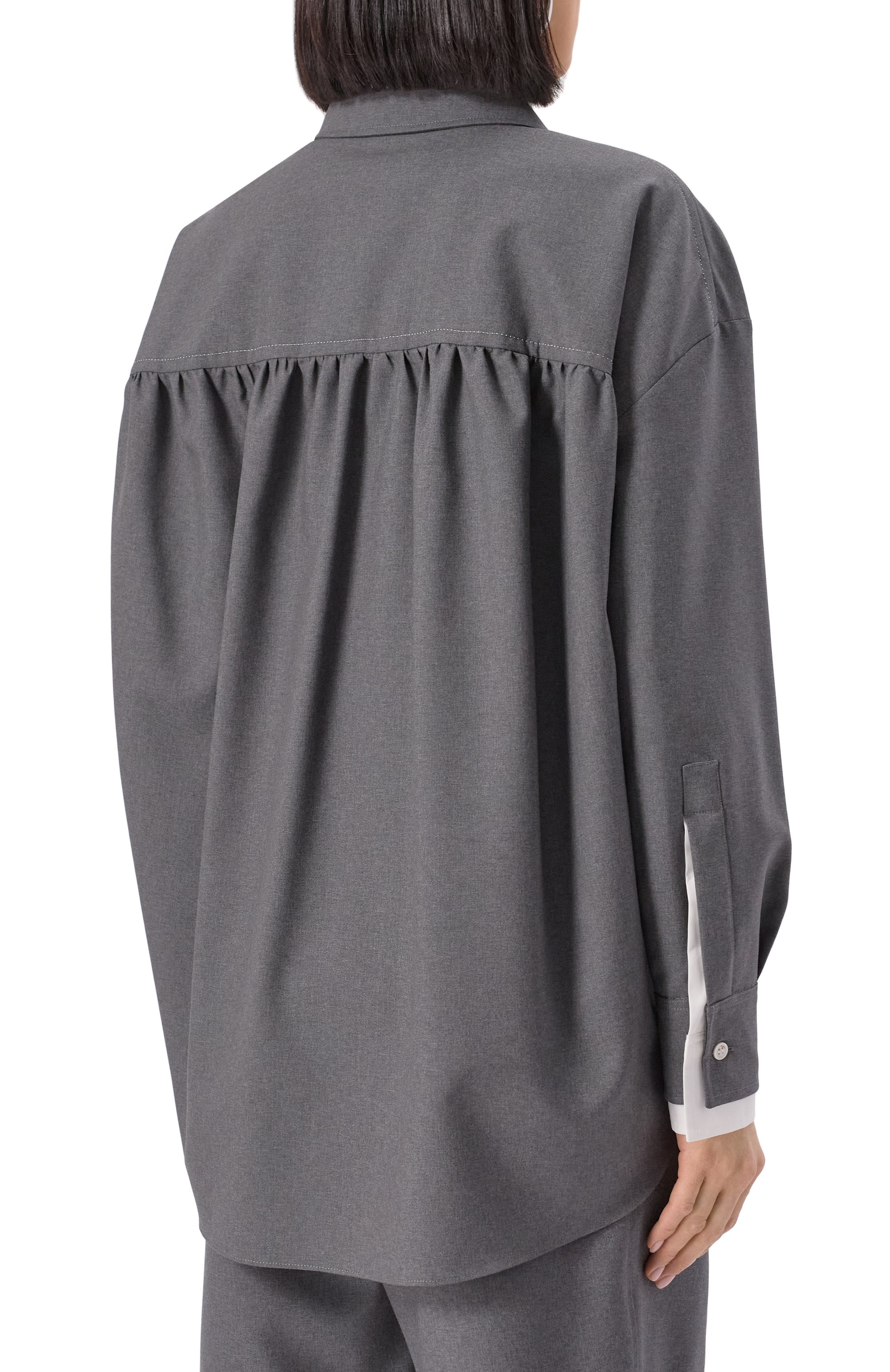 Шерстяная рубашка MARNI, арт. CAMA0613QS/TW839, фото 4