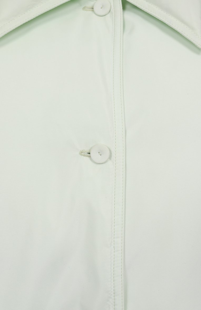 Женская пуховая куртка JIL SANDER светло-зеленого цвета, арт. J01AF0107-J70192 | Фото 6 (Материал внешний: Синтетический материал; Рукава: Длинные; Длина (верхняя одежда): Короткие; Материал подклада: Синтетический материал; Материал утеплителя: Пух и перо; Кросс-КТ: Куртка, Утепленные; Стили: Минимализм; Автоматизация ТО: Проставлено; Автоматизация состава: Проставлено)