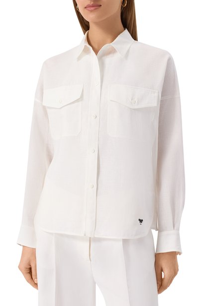 Льняная рубашка WEEKEND MAX MARA, арт. SP0LET0, фото 3