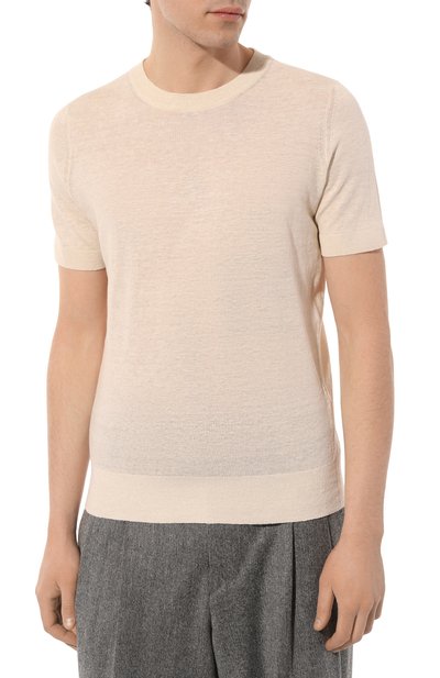 Джемпер изо льна и хлопка BRUNELLO CUCINELLI, арт. M2L00310, фото 3