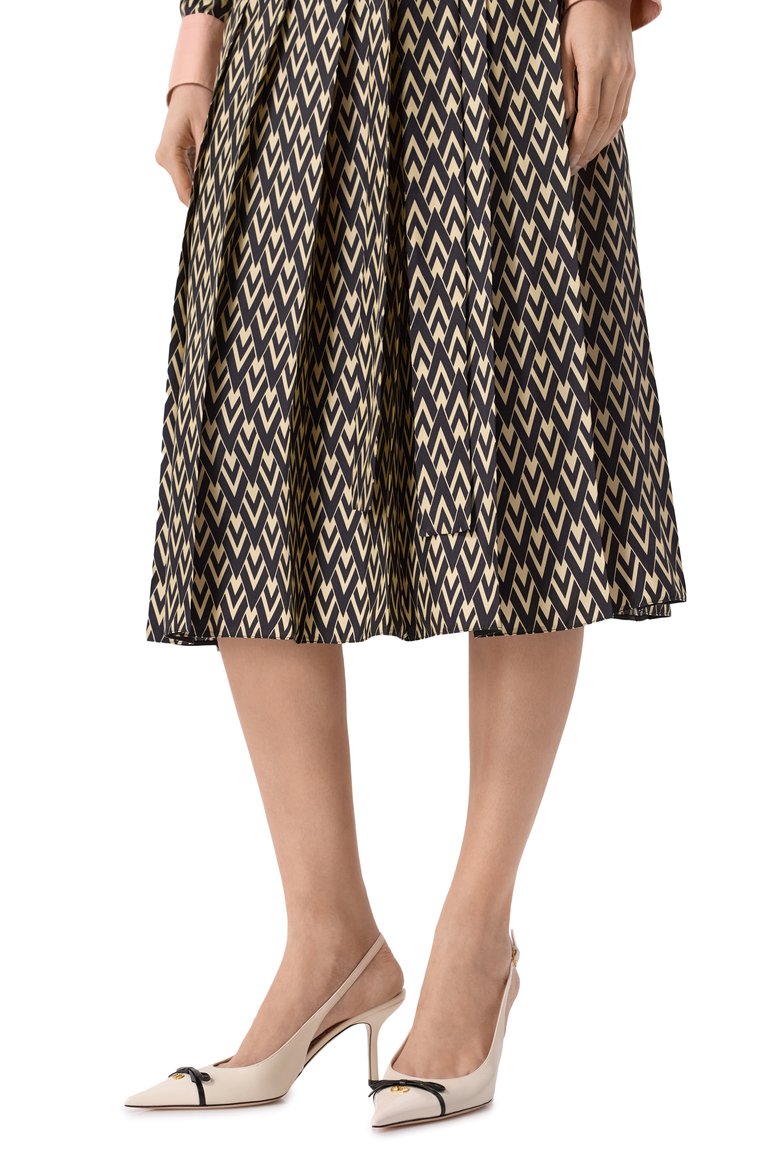 Женские кожаные туфли bepointy 80 VALENTINO кремового цвета, арт. 6W2S0LQ1/DAL | Фото 3 (Каблук тип: Шпилька; Материал внешний: Натуральная кожа; Драгоценные камни: Проставлено; Материал сплава: Проставлено; Каблук высота: Высокий; Подошва: Плоская; Женское Кросс-КТ: Слингбэки; Материал внутренний: Натуральная кожа)
