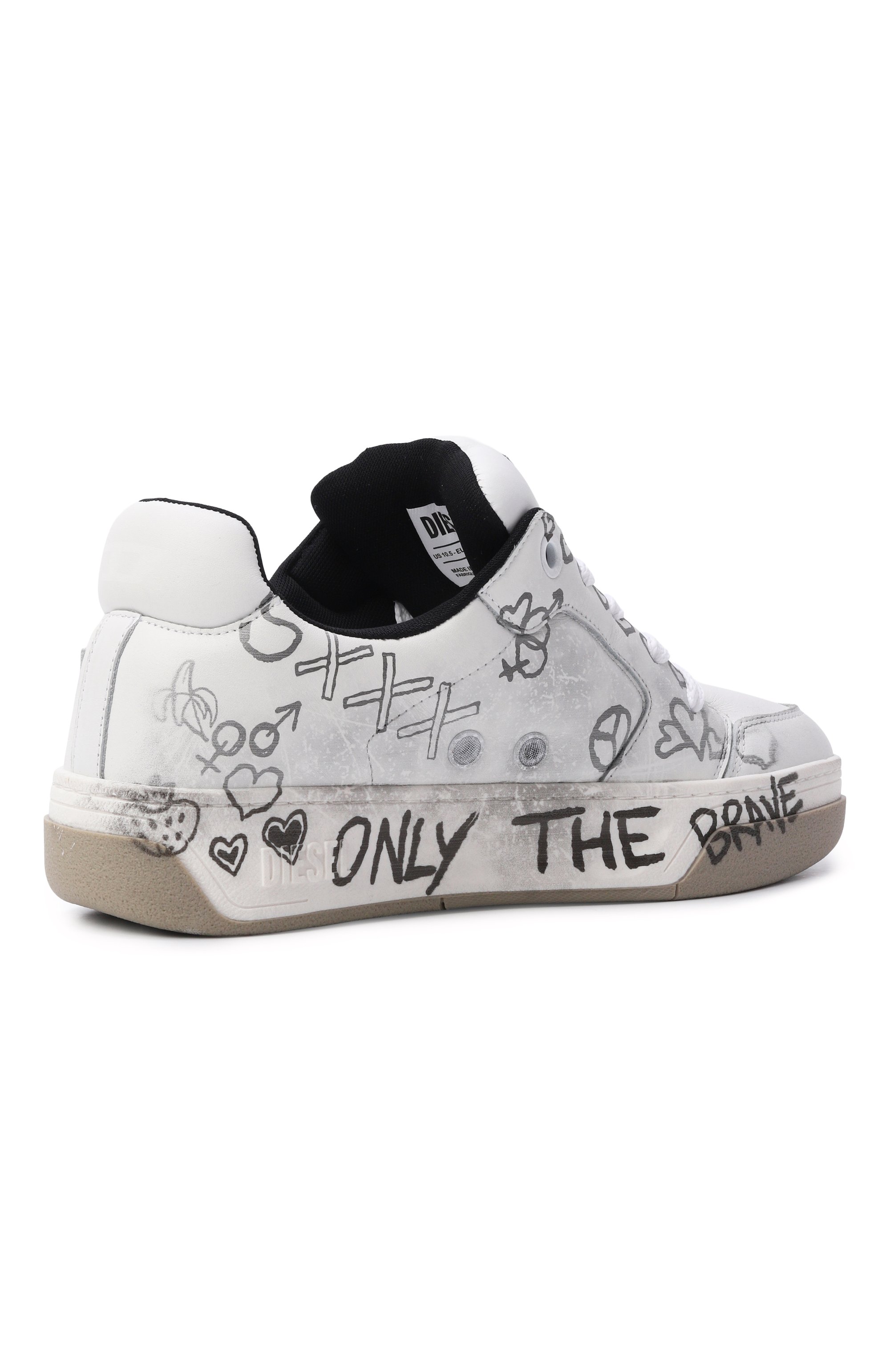 Кожаные кеды s-d-ollie DIESEL, арт. Y03796/P7484, фото 4