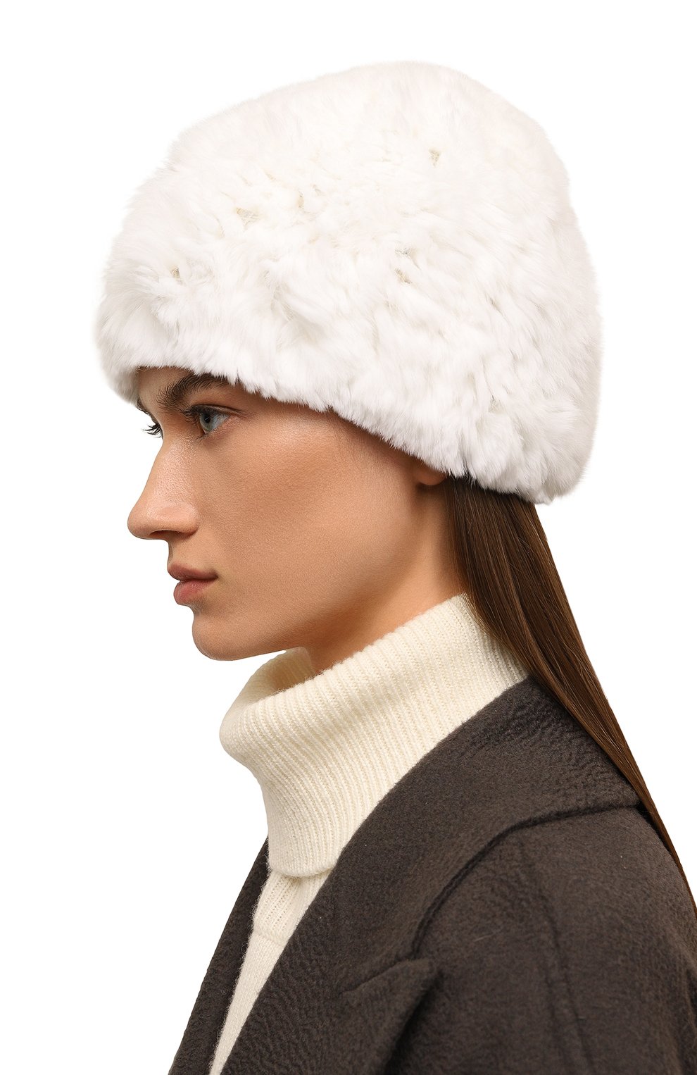 Меховая шапка из кролика YVES SALOMON, арт. 23WAA101XXKREX, фото 2