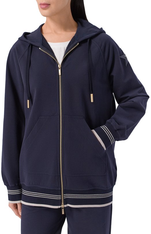 Хлопковая толстовка Lorena Antoniazzi FE07/9999 Синий  FE07/9999 Фото 3