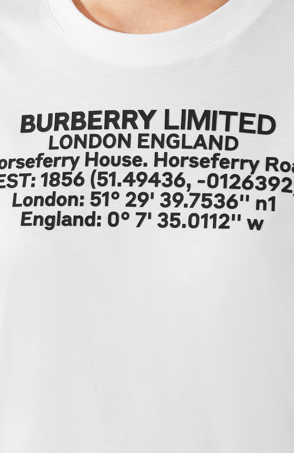 Хлопковая футболка BURBERRY, арт. 8024629, фото 5