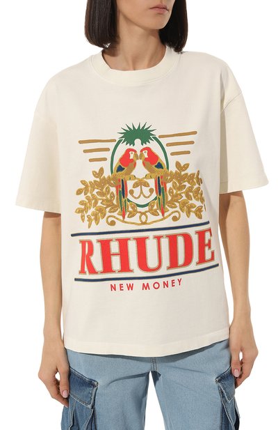 Хлопковая футболка RHUDE, арт. RHSS23TT33837611, фото 3