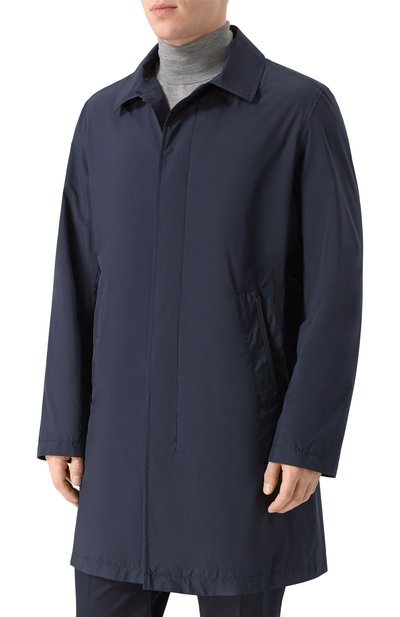Плащ CORNELIANI темно-синего цвета по цене 118000 руб., арт. 2735X5/2720150, фото 3 Плащ CORNELIANI, арт. 2735X5/2720150, фото 3