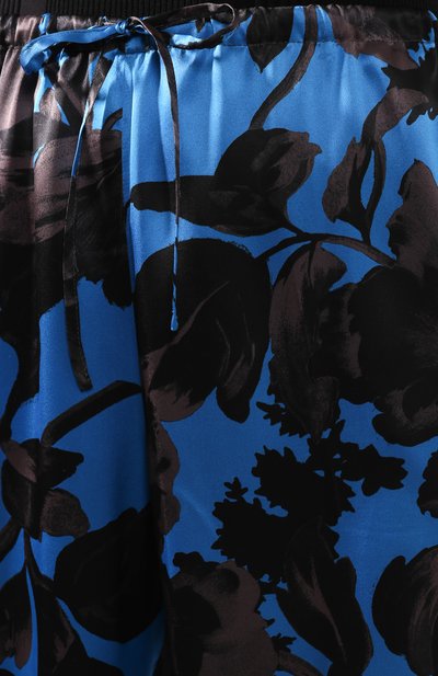 Шелковые брюки DRIES VAN NOTEN синего цвета по цене 71650 руб., арт. 201-10982-9055, фото 5 Шелковые брюки DRIES VAN NOTEN, арт. 201-10982-9055, фото 5
