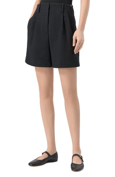 Твидовые шорты HERNO черного цвета по цене 34850 руб., арт. PT000134D/13241, фото 3 Твидовые шорты HERNO, арт. PT000134D/13241, фото 3