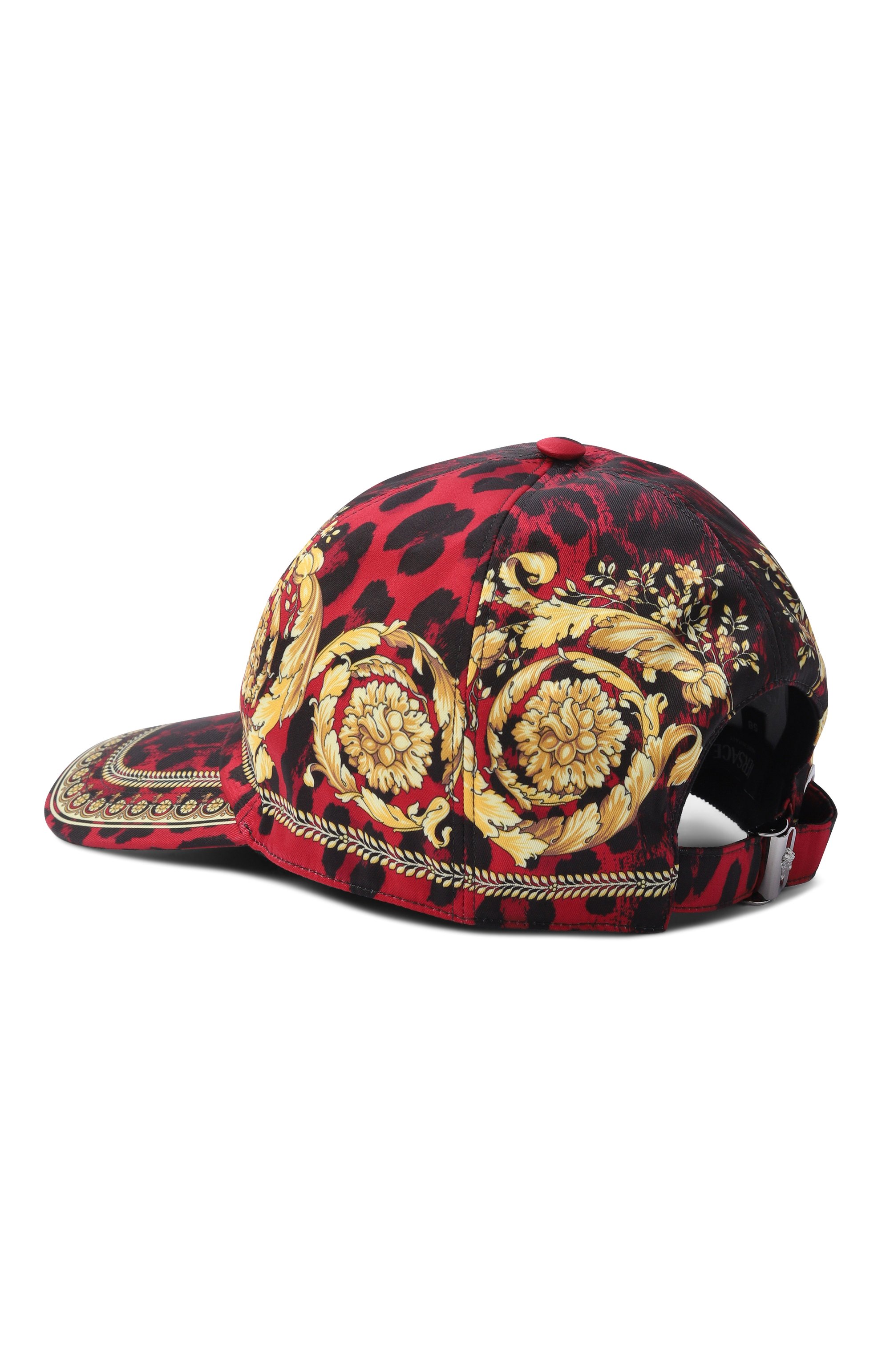 Бейсболка VERSACE красного цвета по цене 46850 руб., арт. 1012214/1A12419, фото 2 Бейсболка VERSACE, арт. 1012214/1A12419, фото 2