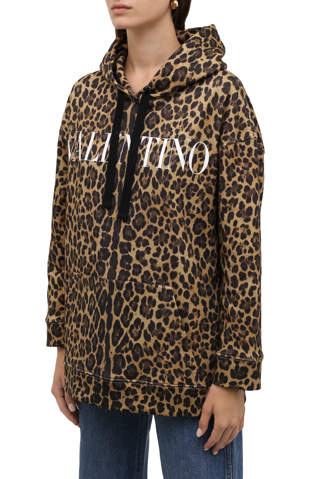 Хлопковое худи VALENTINO, арт. WB3MF12H6P2, фото 3
