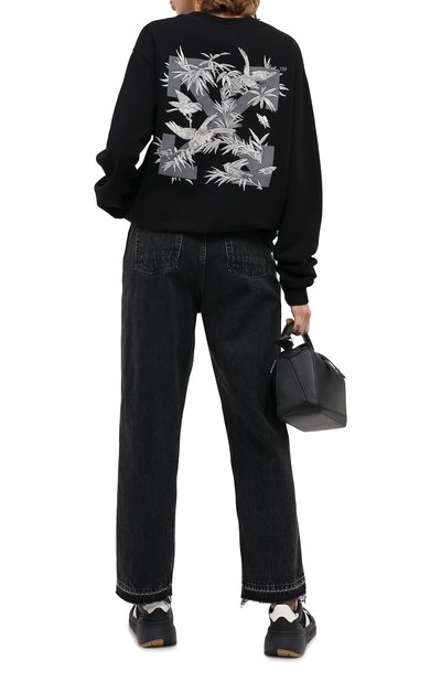 Хлопковый свитшот OFF-WHITE черного цвета по цене 55200 руб., арт. 0WBA055F20JER0061009, фото 2 Хлопковый свитшот OFF-WHITE, арт. 0WBA055F20JER0061009, фото 2