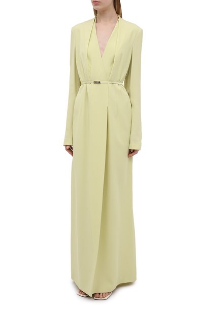 Платье из вискозы GIVENCHY светло-зеленого цвета по цене 519000 руб., арт. BW214Z10F4, фото 3 Платье из вискозы GIVENCHY, арт. BW214Z10F4, фото 3