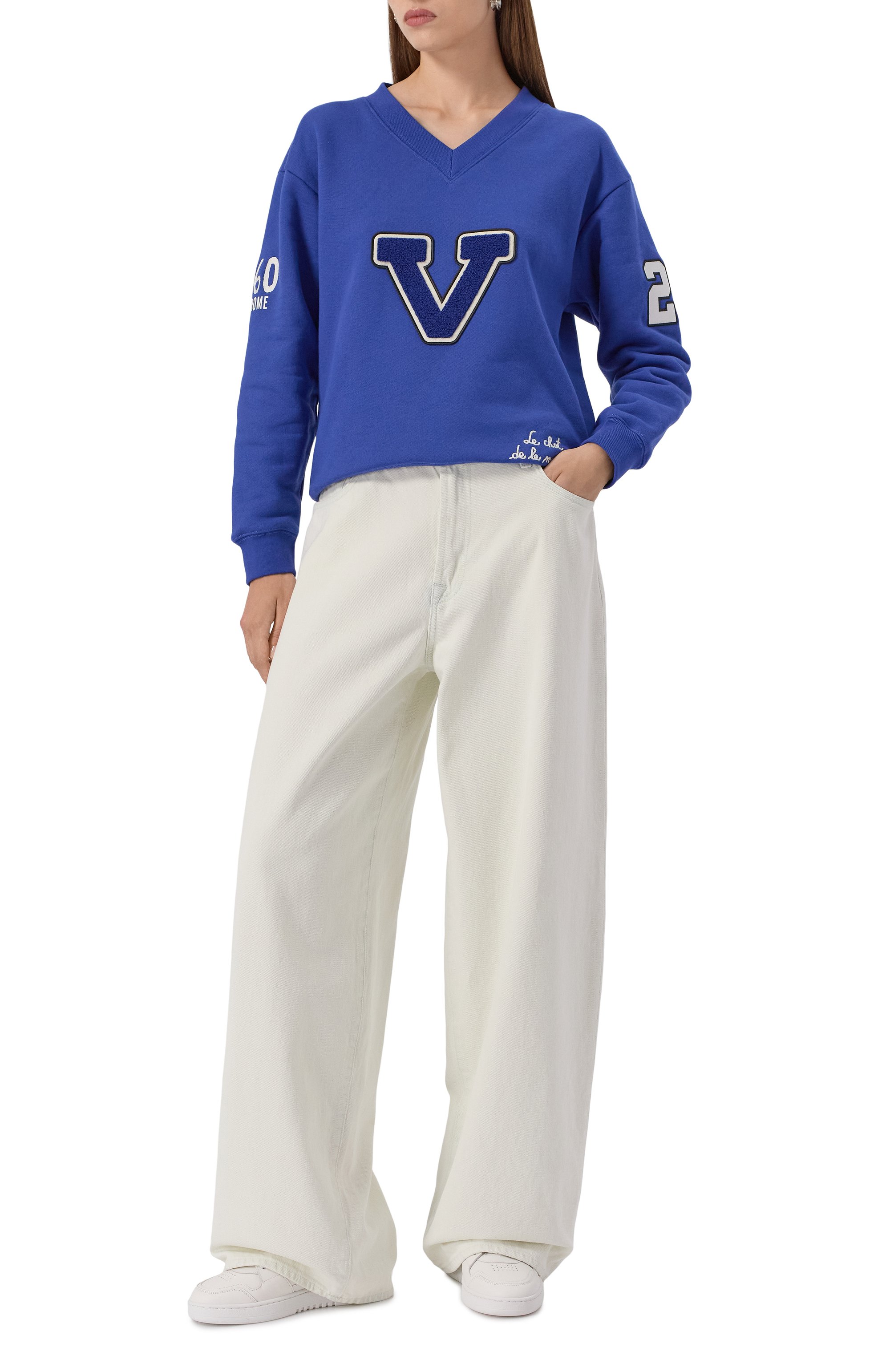 Хлопковый свитшот VALENTINO, арт. 7B3MF24V9KY, фото 2